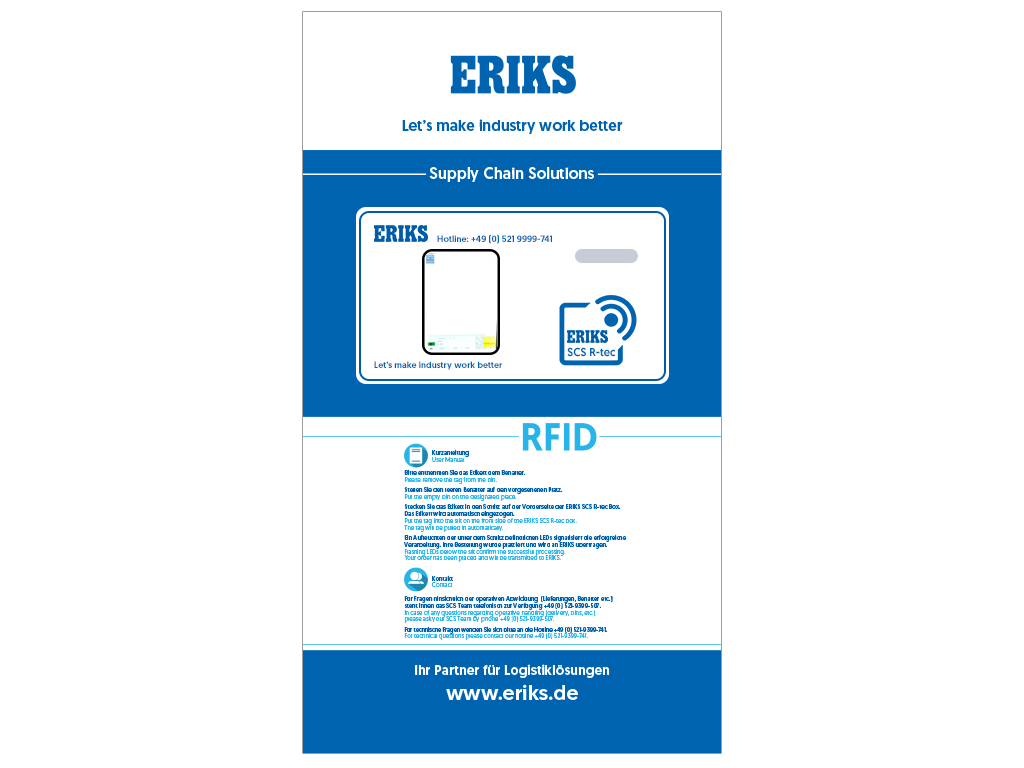 ERIKS Supply Chain Solutions – SCS R-Tec (RFID)