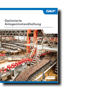 Titelbild der Broschüre  SKF Optimierte Anlageninstandhaltung aus dem Bereich Schmiertechnik