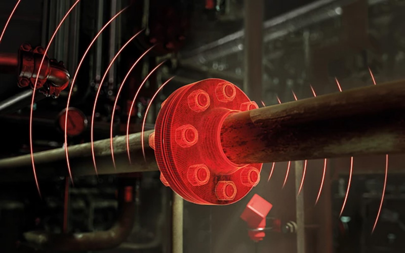 Smart Flange zur Fernüberwachung von Leckagen.