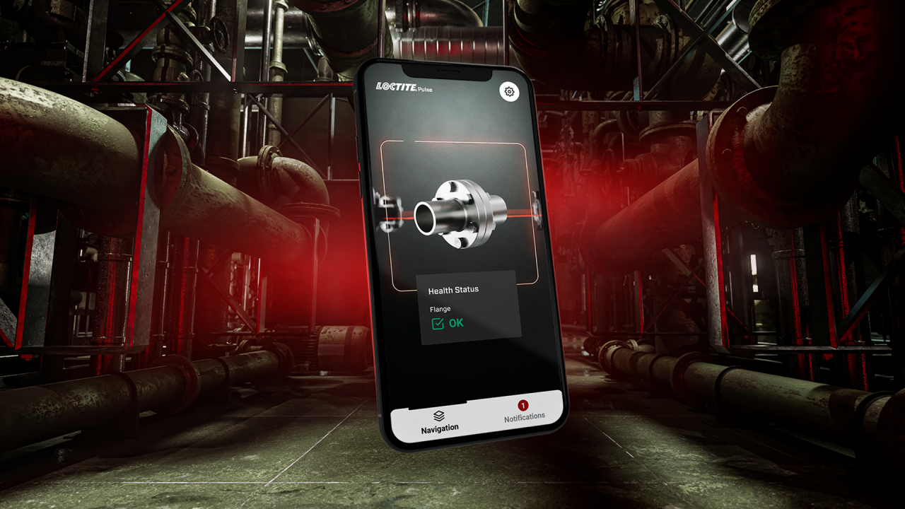 Web-App zur Überwachung mit LOCTITE®Pulse.