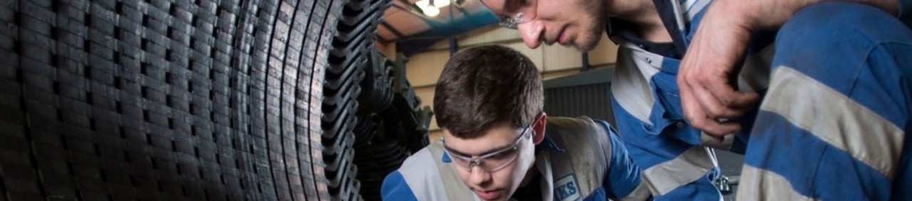 Eriks Mitarbeiter bei der Arbeit 