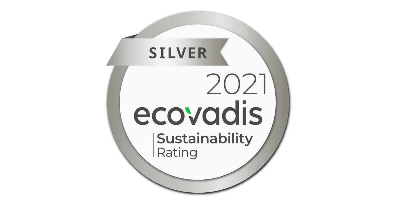 Zertifikat EcoVadis 2021 - Silber